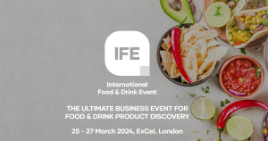 cartaz da feira International Food & Drink Event 2024